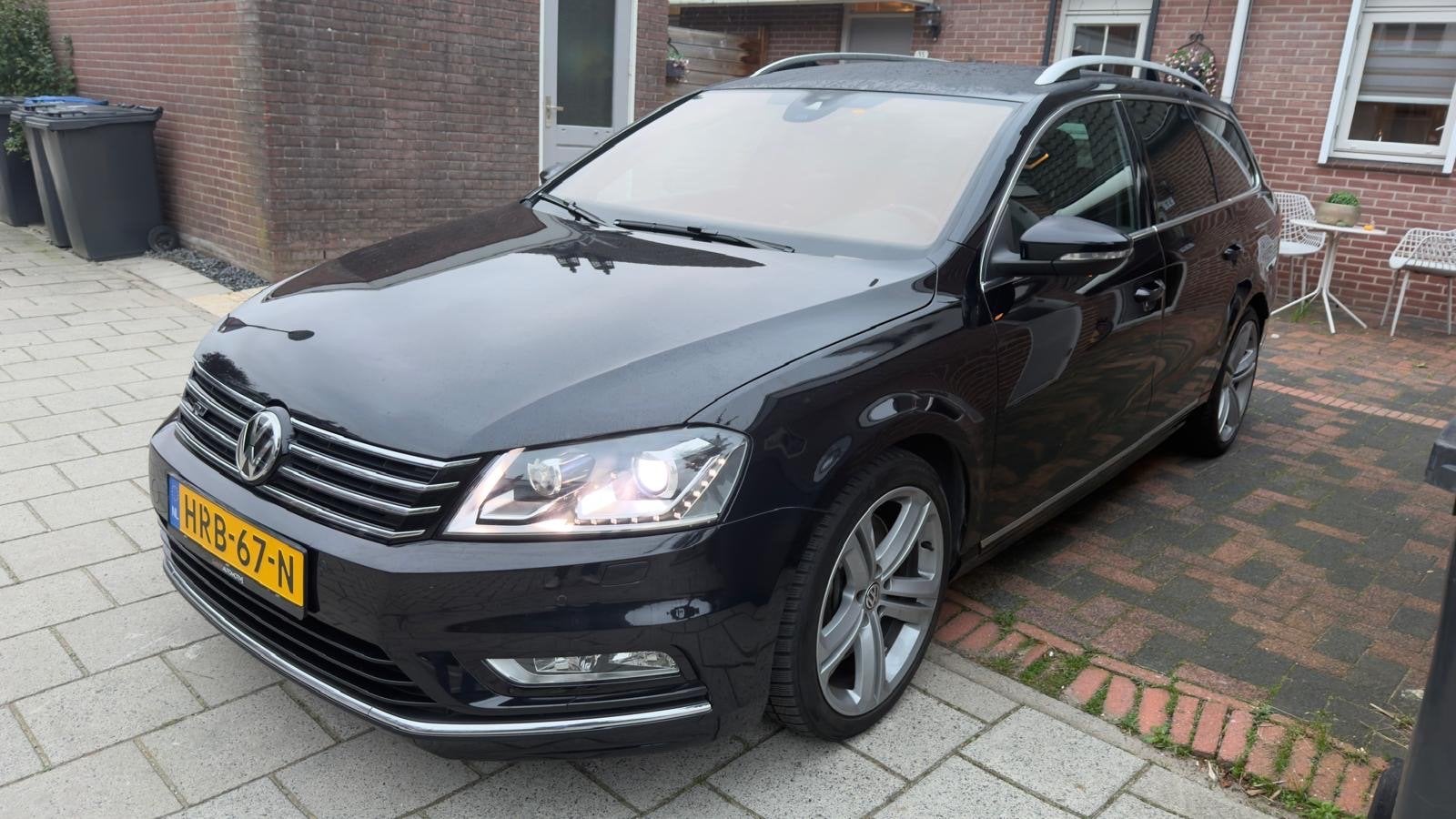 Volkswagen Passat 3.6 V6 300pk 4Motion 6-DSG 2012 Zwart, Dealer onderhouden, Zwart, Zwart, Leder