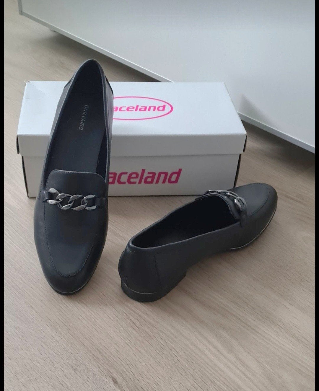 Graceland Zwarte Instappers met Sierketting Maat 41 (NIEUW), Verzenden, Nieuw, Graceland, Instappers