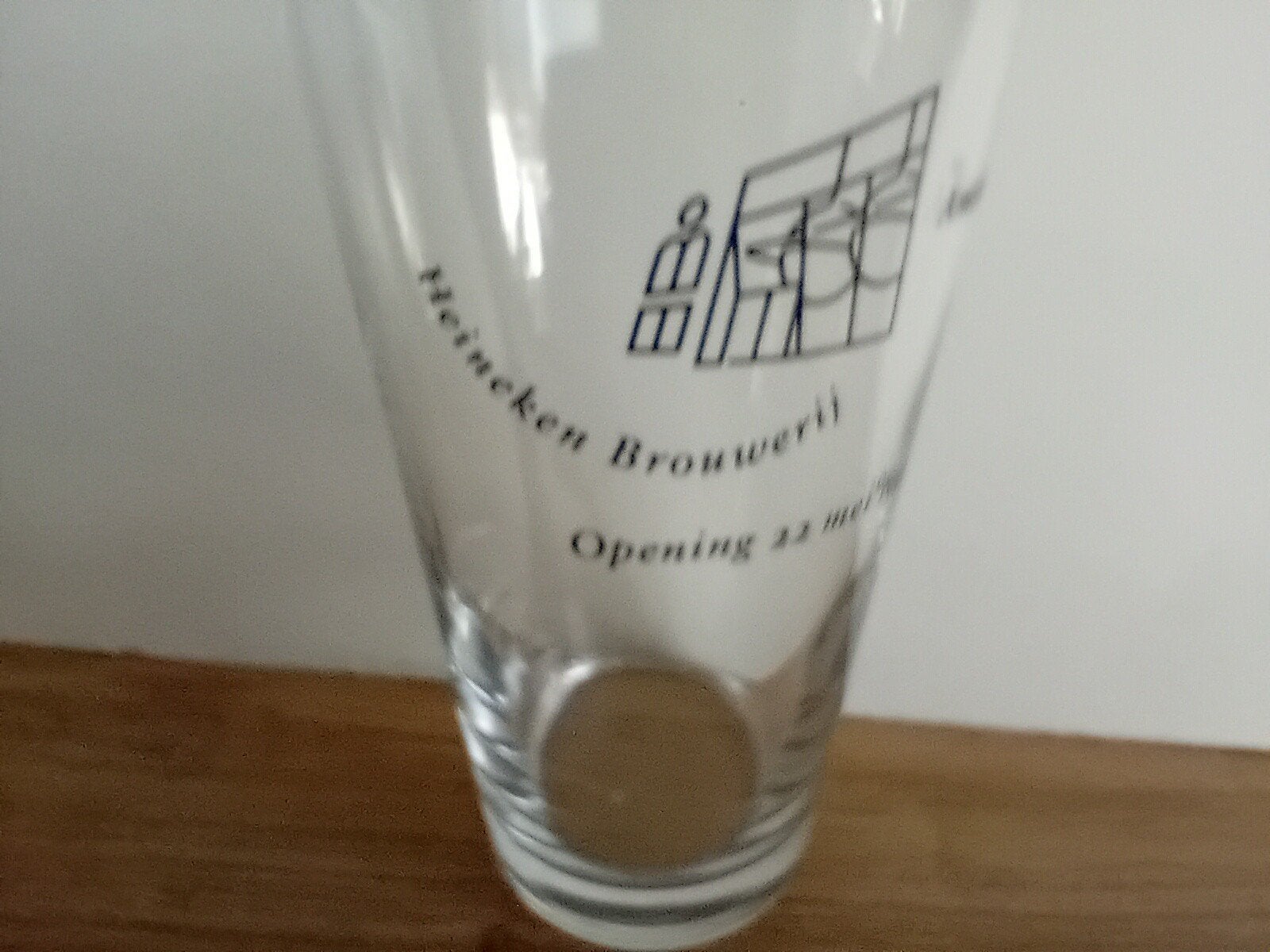 Heineken glas opening Brouwerij 1991, Ophalen of Verzenden, Zo goed als nieuw, Glas of Glazen, Heineken