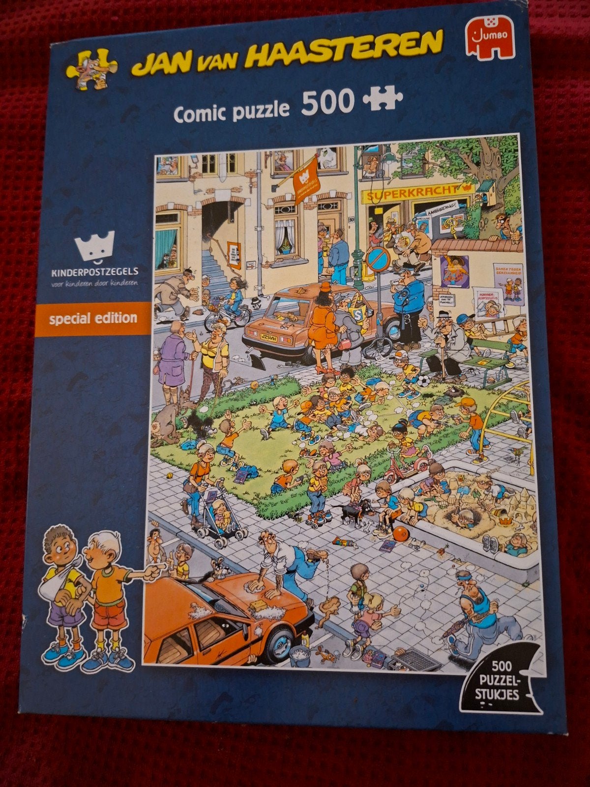 Jan van Haasteren Puzzel- Kinderpostzegels Special Edition, Ophalen, 500 t/m 1500 stukjes, Zo goed als nieuw