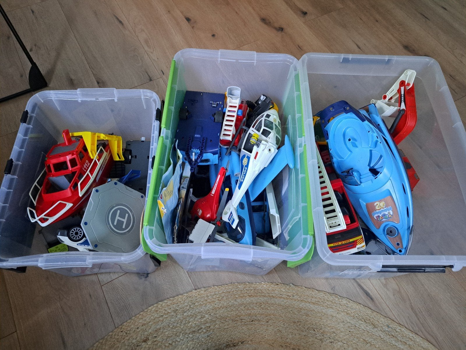 Grote partij Playmobil met diverse voertuigen en figuren, Ophalen, Zo goed als nieuw, Complete set, Overige typen