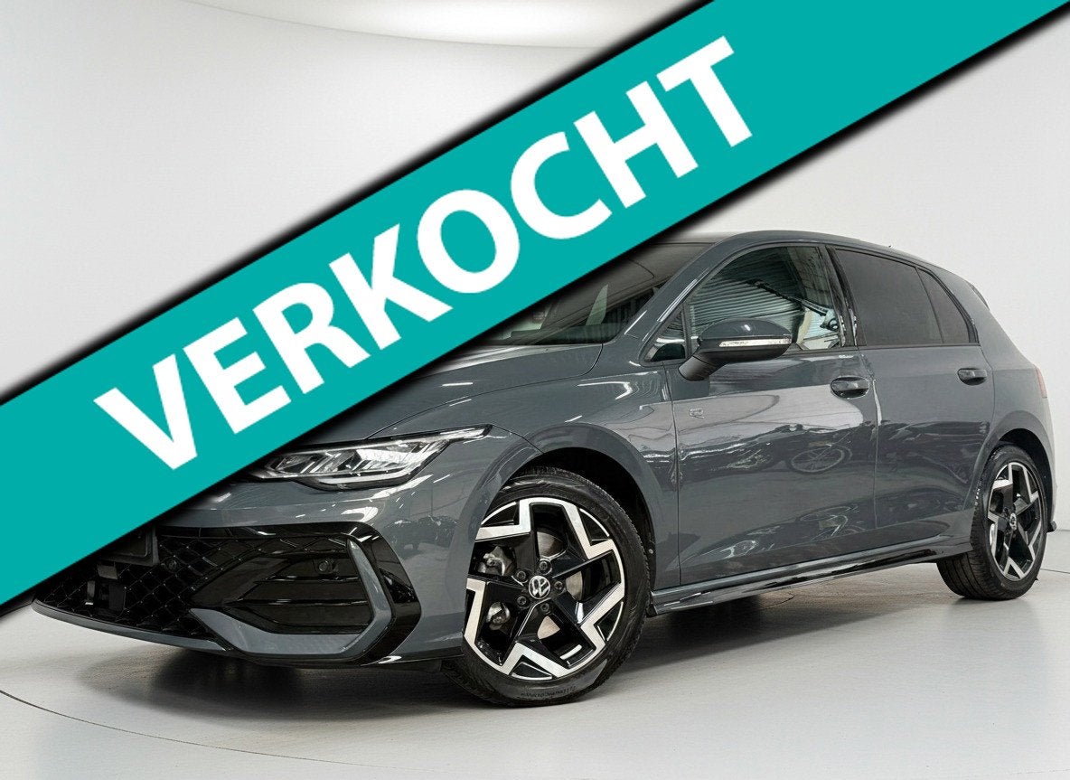 Volkswagen Golf 1.5 eTSI R-Line Edition DSG Camera carplay, Zwart, 4 cilinders, 150 pk, Alcantara