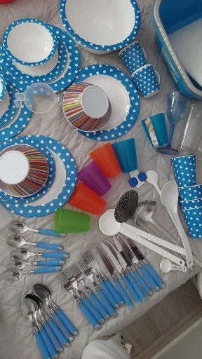camping servies, Ophalen of Verzenden, Gebruikt