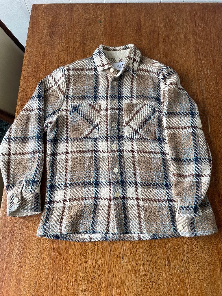 Wax London overshirt / geruite blouse – maat M, Ophalen of Verzenden, Zo goed als nieuw, Meerkleurig, WAX LONDON