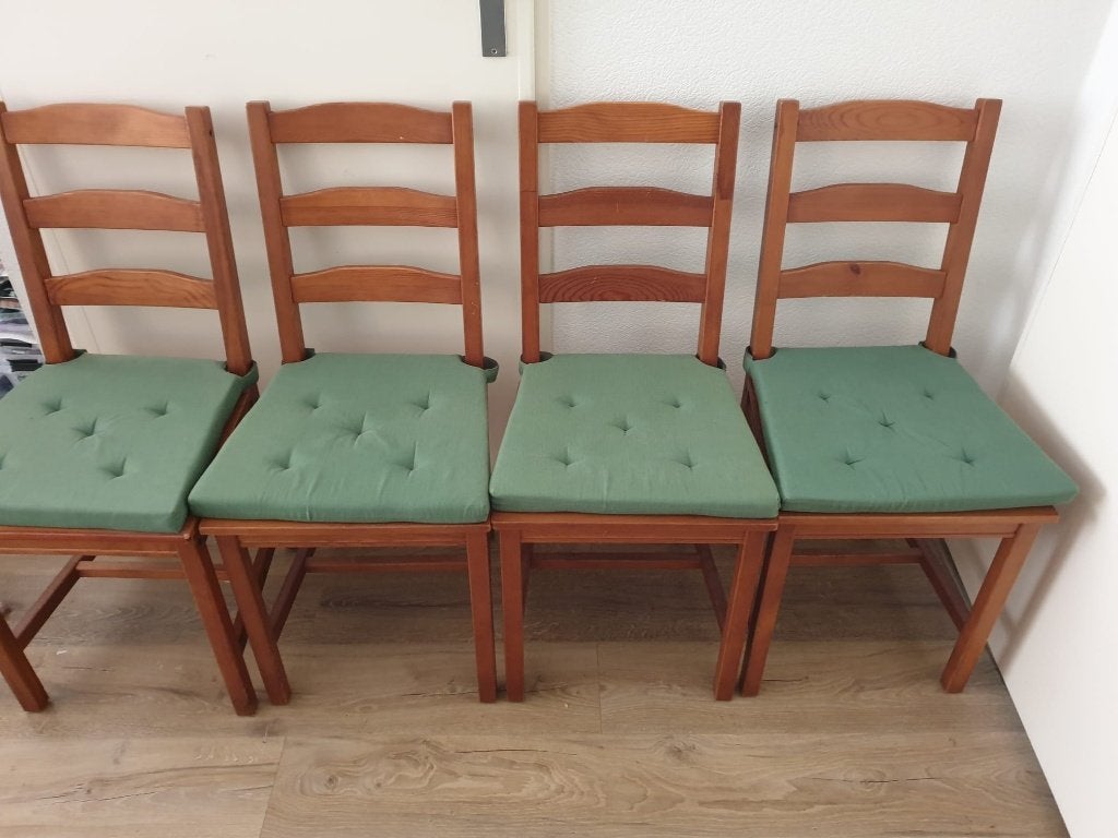 4x ikea jokkmokk eetkamer stoelen, Ophalen, Wit, Vier