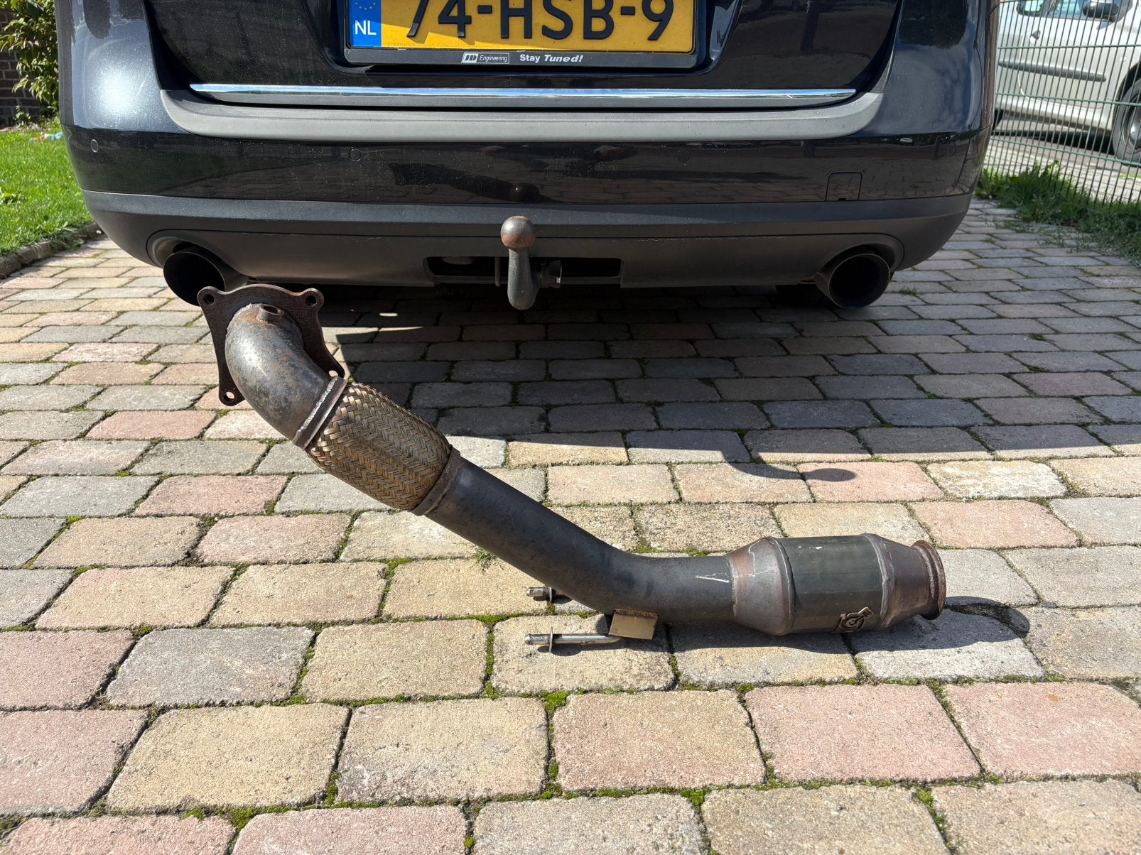Downpipe 2.0 tfsi met 100racekat, Ophalen, Gebruikt, Skoda