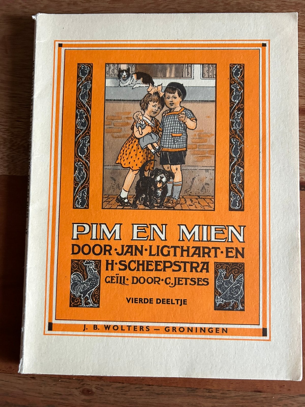 3 schoolboekjes - Buurkinderen - Pim en Mien - Jan Ligthart, Ophalen of Verzenden, Jan Ligthart - H. Scheepstra - Cornelis Jetses
