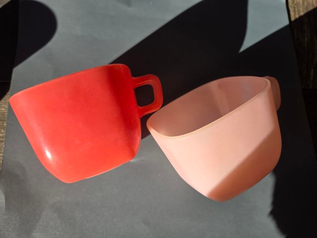 vintage pastel opale france soepkommen, Verzenden