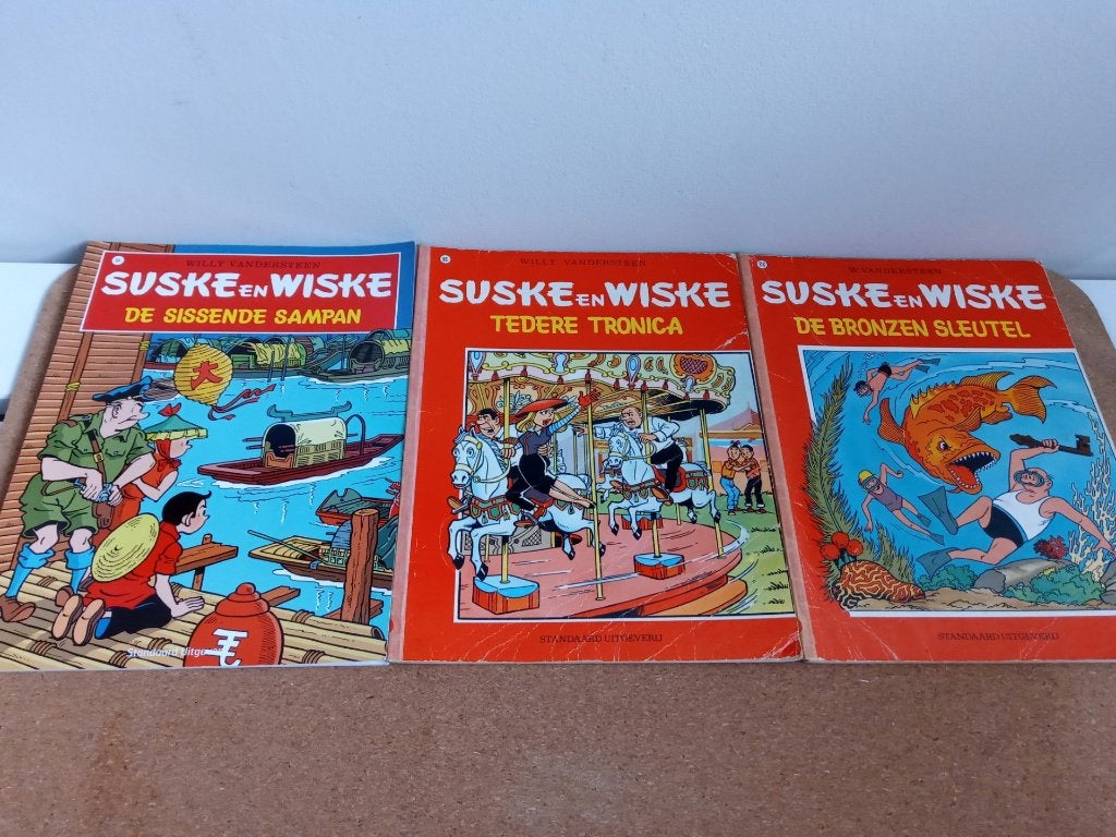 te koop 19 x Suske en Wiske, Meerdere stripboeken, Ophalen of Verzenden, Gelezen, Willy Vandersteen