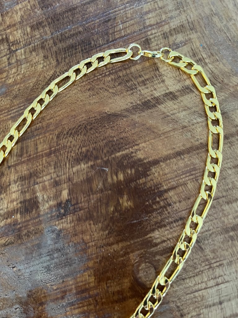 Ketting Figaro schakel 18K goud verguld 60 CM -NIEUW-, Sieraden, Tassen en Uiterlijk, Kettingen, Ophalen of Verzenden, Nieuw, Goud