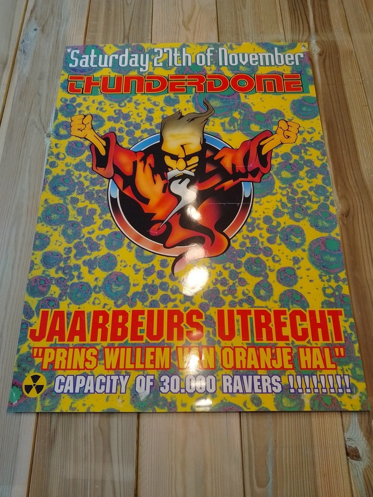 Thunderdome 1993 poster hardcore gabber ID&T, Ophalen of Verzenden, Nieuw, A1 t/m A3