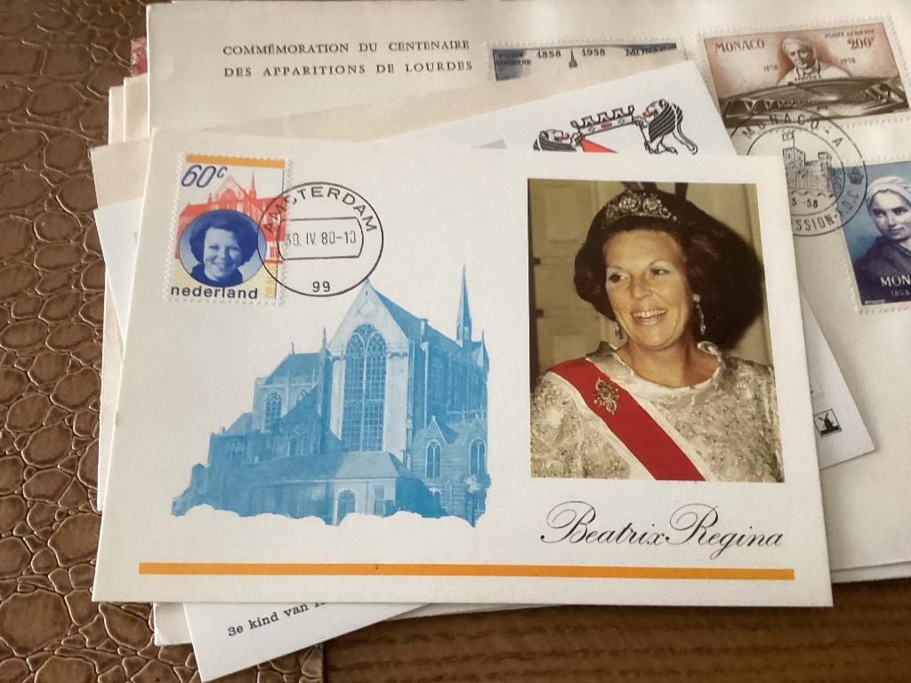 No1821 Kaart E183 Beatrix Nederland jaargangen fdc 1963 tm, Postzegels en Munten, Postzegels | Eerstedagenveloppen, Ophalen, Onbeschreven