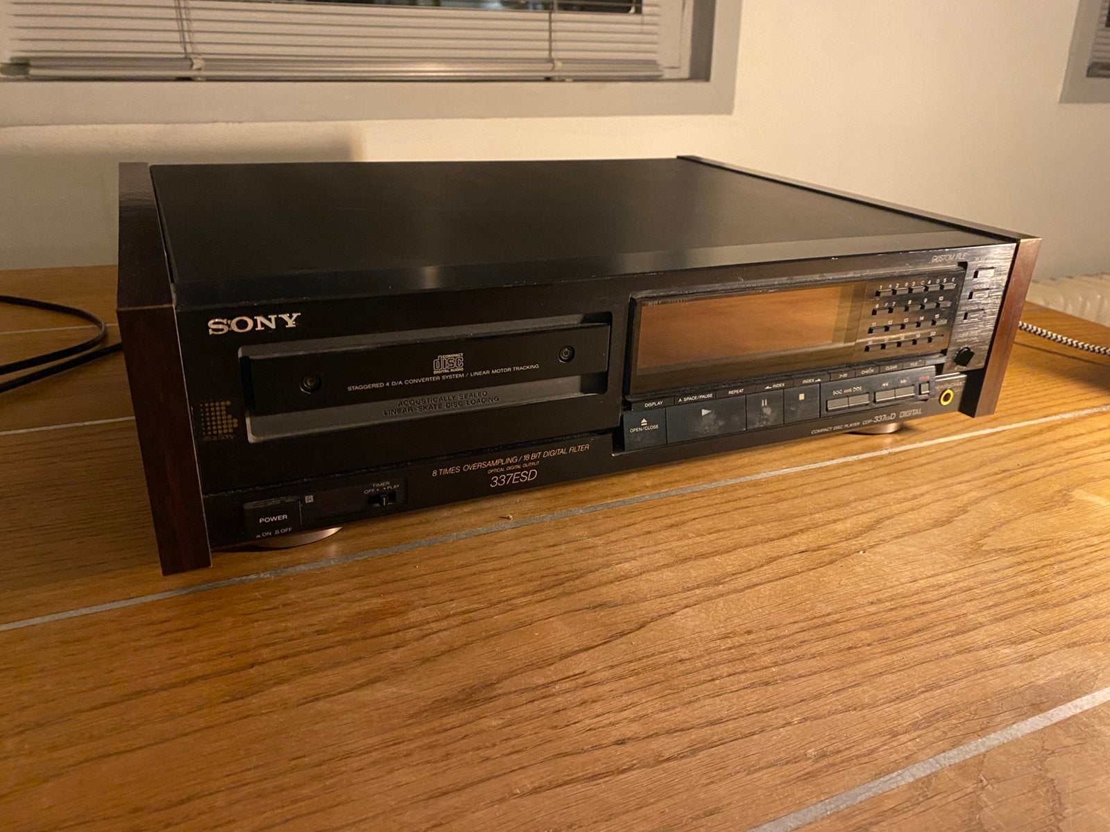 Sony CDP-337ESD cd-speler, TDA1541, KSS-190A, Ophalen, Gebruikt, Sony
