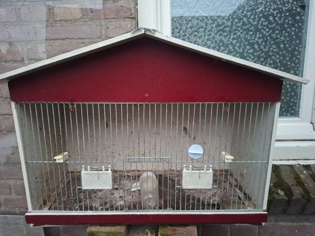 lijster / merelkooi, Ophalen, Gebruikt, Hout, Vogelkooi