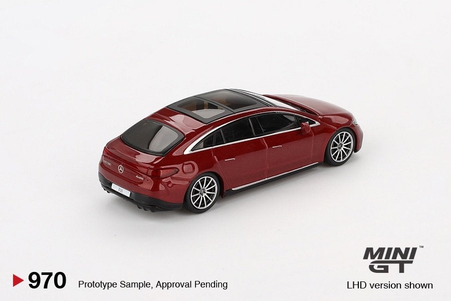 Mini GT 1:64 Mercedes Benz EQS 580 4MATIC Red Metallic lhd, -, Nieuw, Ophalen of Verzenden, -