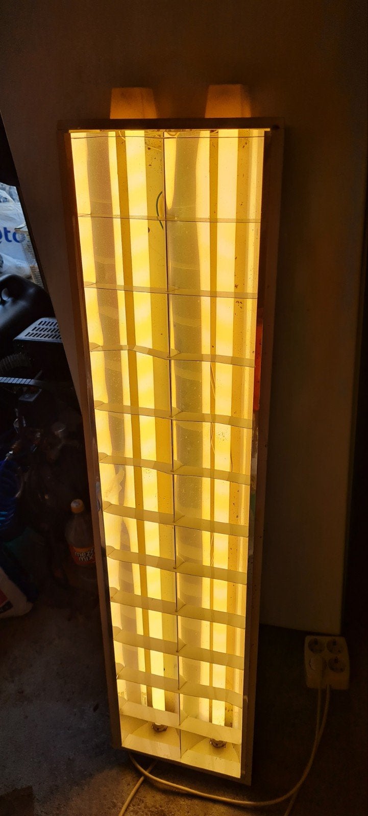 TL armatuur met 2 TL buizen 120x30cm, Wit, Gebruikt, G13 (TL), Ophalen
