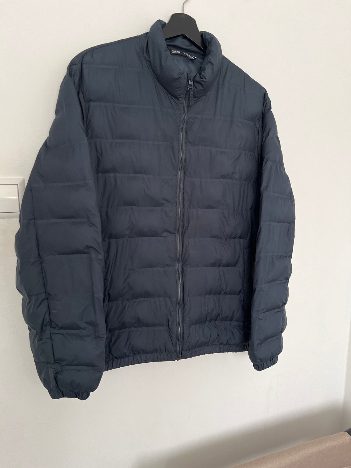 Zara Puffer Jacket - Maat L - Donkerblauw, Ophalen of Verzenden, Zo goed als nieuw, Maat 52/54 (L), Blauw