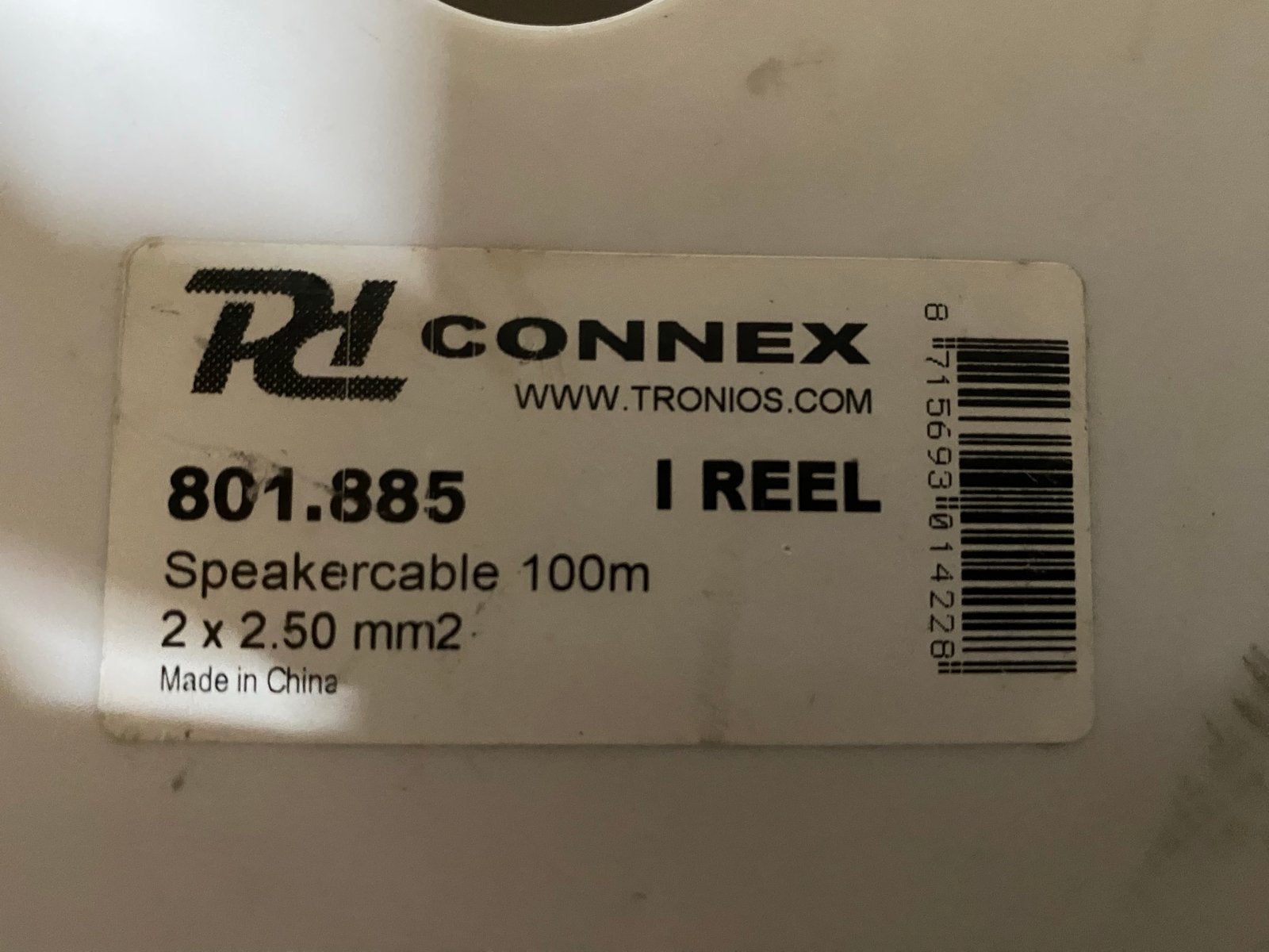 Connex Professionele Luidsprekerkabel 100m, Ophalen of Verzenden, Nieuw, 10 meter of meer, Luidsprekerkabel