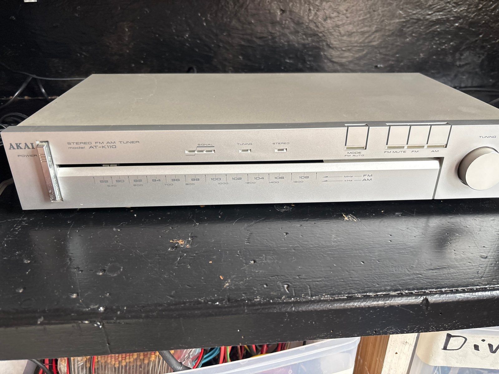 Akai AT-K110 Stereo FM AM Tuner - Vintage Audio, Ophalen of Verzenden, Gebruikt, Analoog