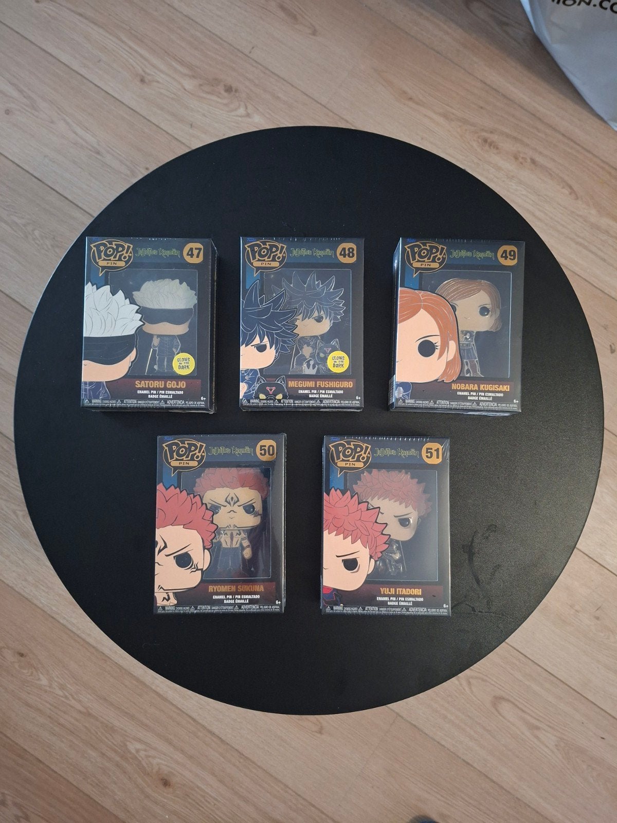 Funko Pop! Jujutsu Kaisen Pins - Complete Set, Ophalen of Verzenden, Nieuw