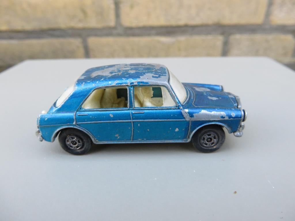 Matchbox MG 1100 blauw metallic, Ophalen of Verzenden, Gebruikt, Auto