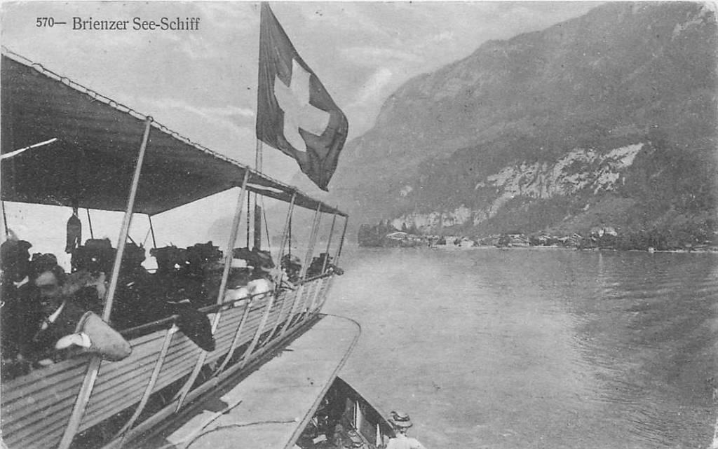 381-391-019 Brienzer See-Schiff, Verzenden, Voor 1920, Overig Europa