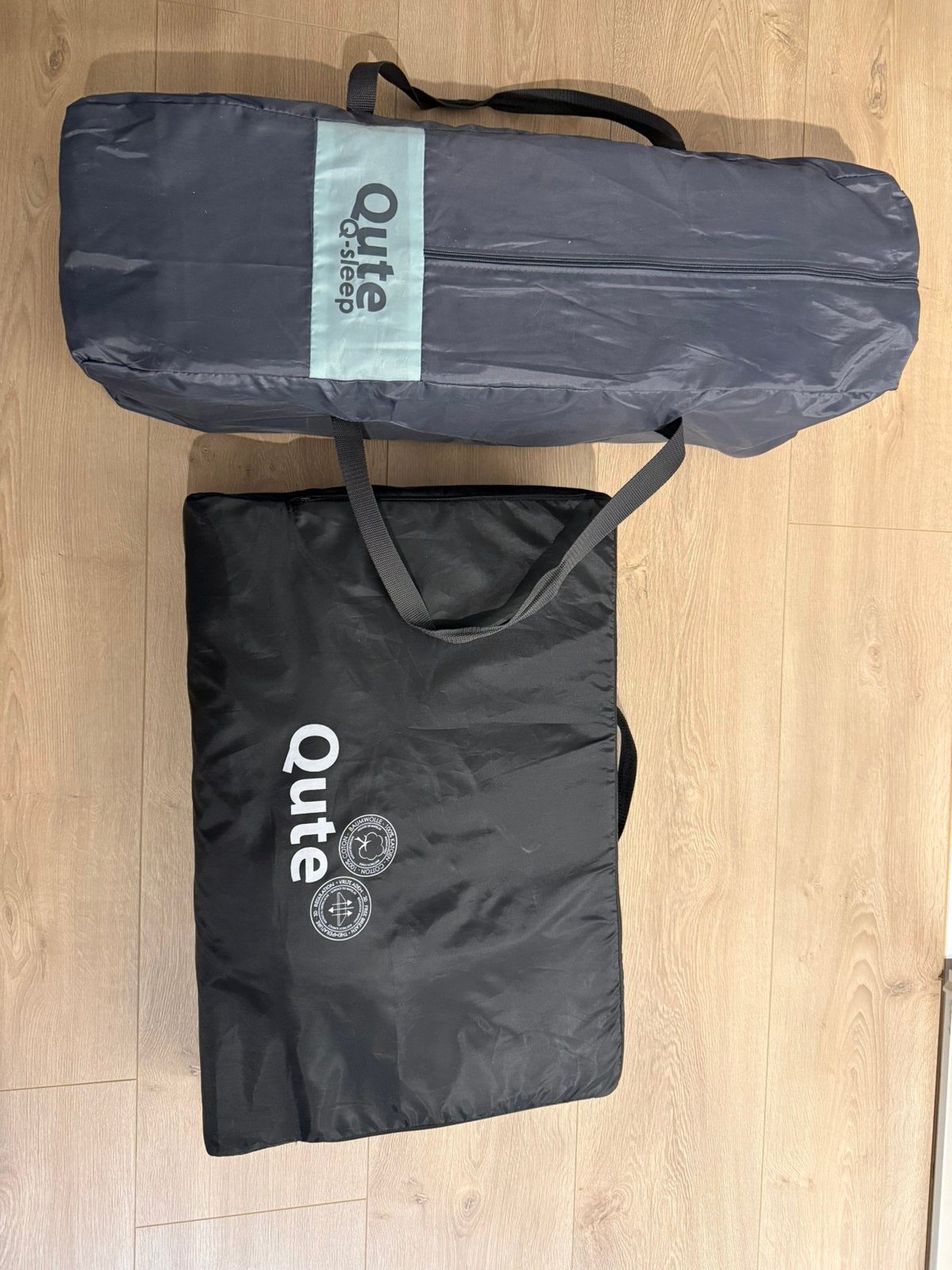 2x Qute Q sleep incl extra matras, Ophalen, Gebruikt, Reisbedje