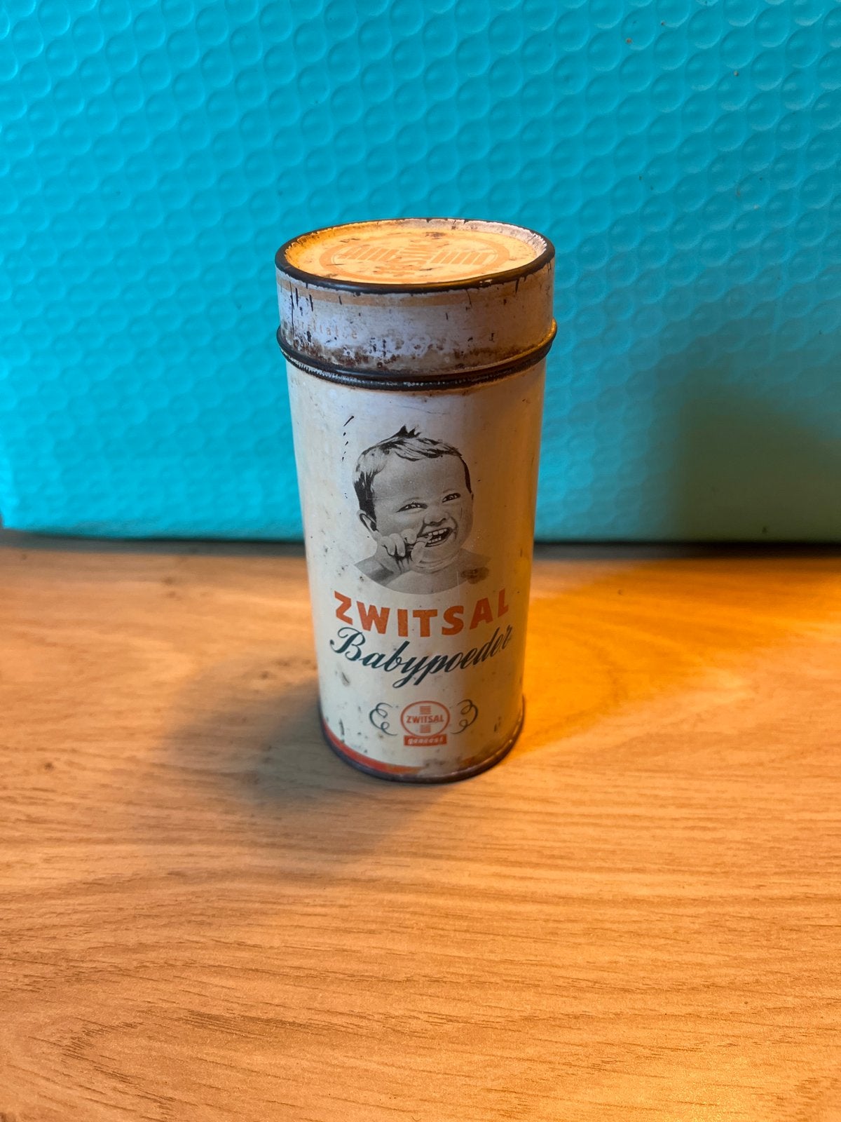 Vintage Zwitsal Babypoeder Blik - Authentiek Verzamelobject, Ophalen