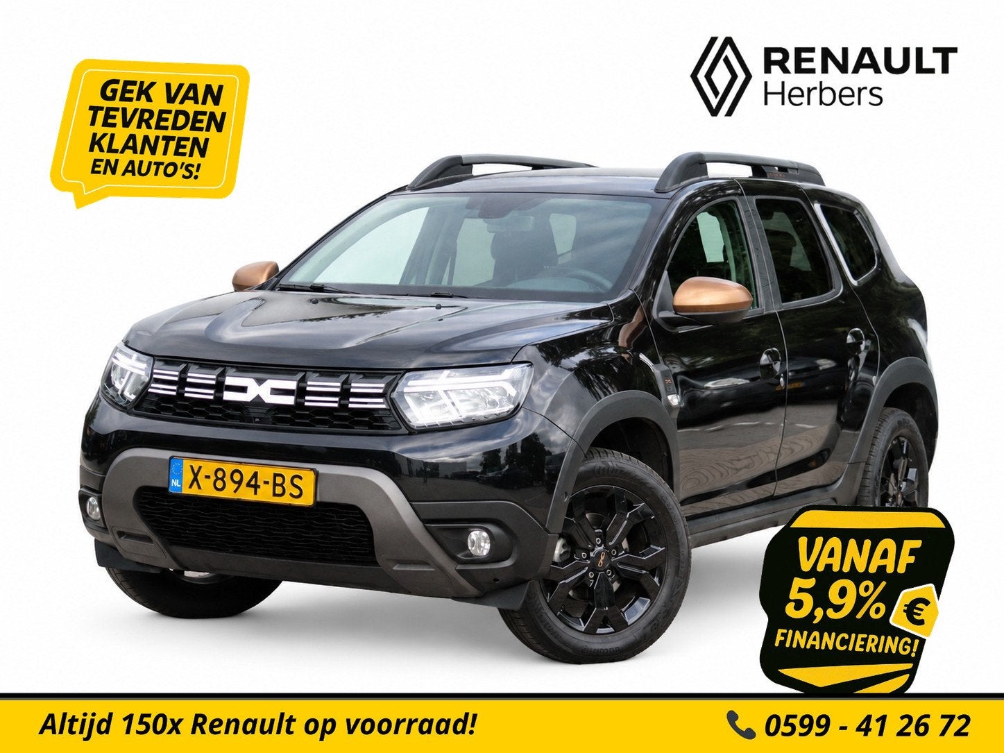 Dacia Duster 1.3 TCe 130 Extreme 360 CAMERA / TREKHAAK / CRU, Auto's, Voorwielaandrijving, Dealer onderhouden, Stof, Gebruikt