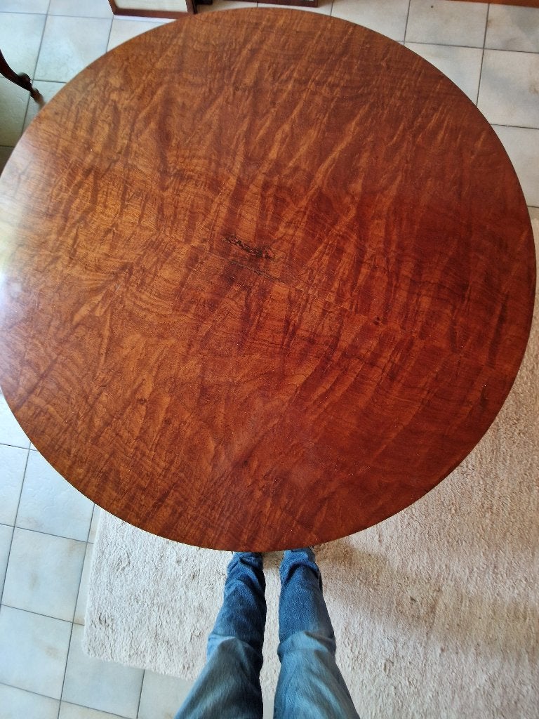 Biedermeijer salontafel, Ophalen, Gebruikt, Rond, 50 tot 100 cm