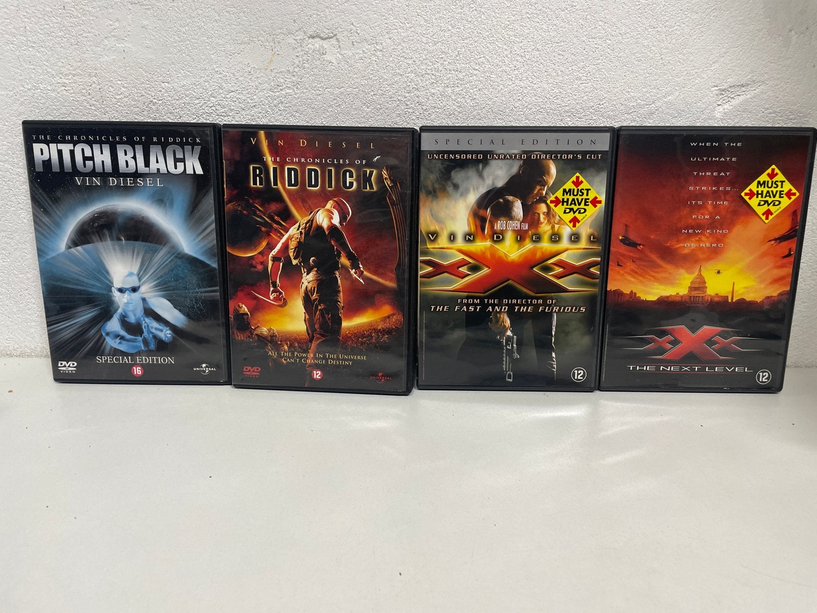 Vin Diesel DVD Collectie: Pitch Black, Riddick, xXx, xXx 2, Vanaf 16 jaar, Speciale editie, Nederlands, Actiethriller