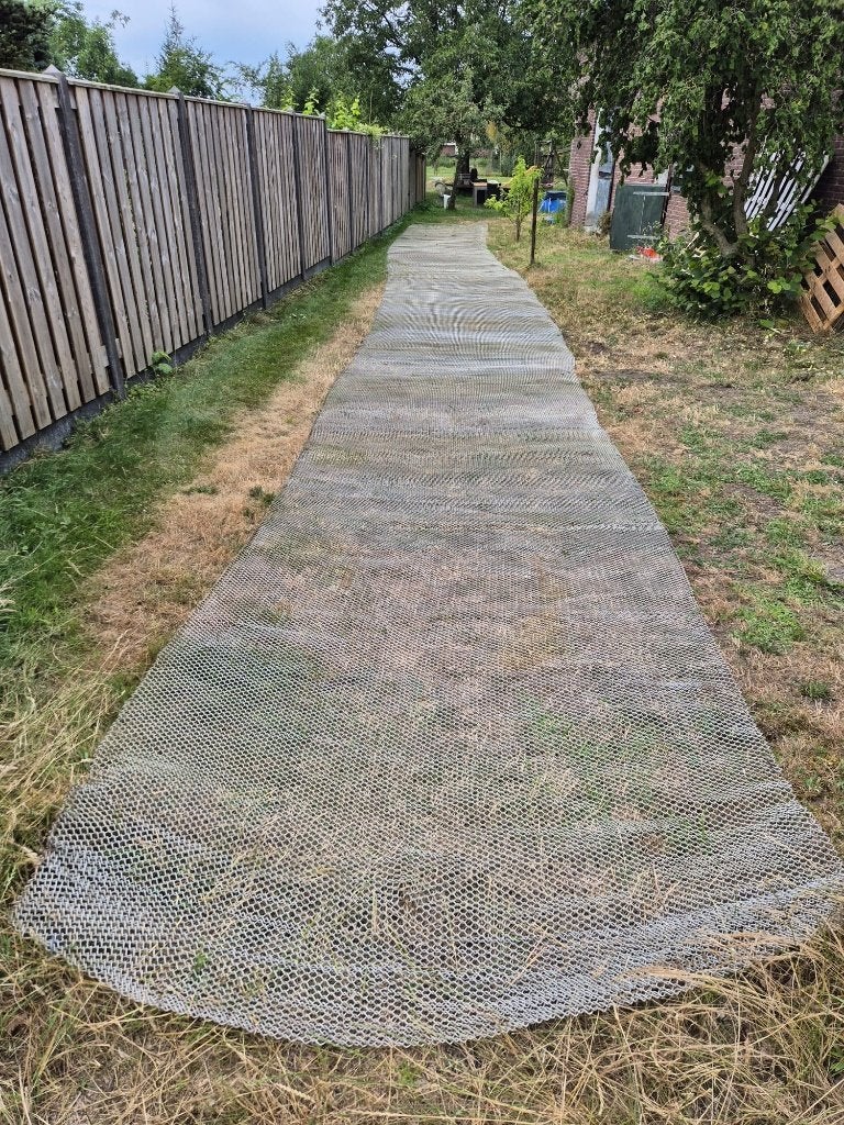 3 rollen zwaar verzinkt harmonicagaas 2 meter hoog (~84 m²), Ophalen, Gebruikt, 20 meter of meer, Gaas