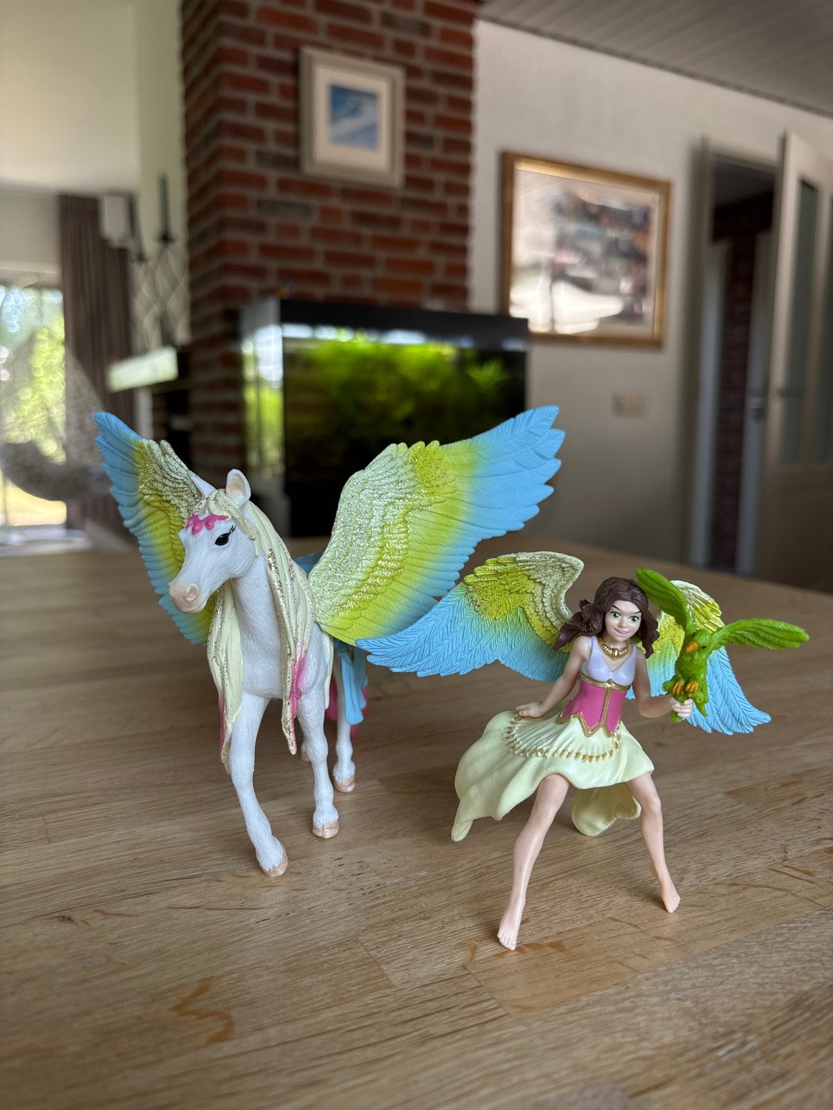 Schleich Bayala Pegasus met Elfje en Papegaai, Ophalen, Zo goed als nieuw