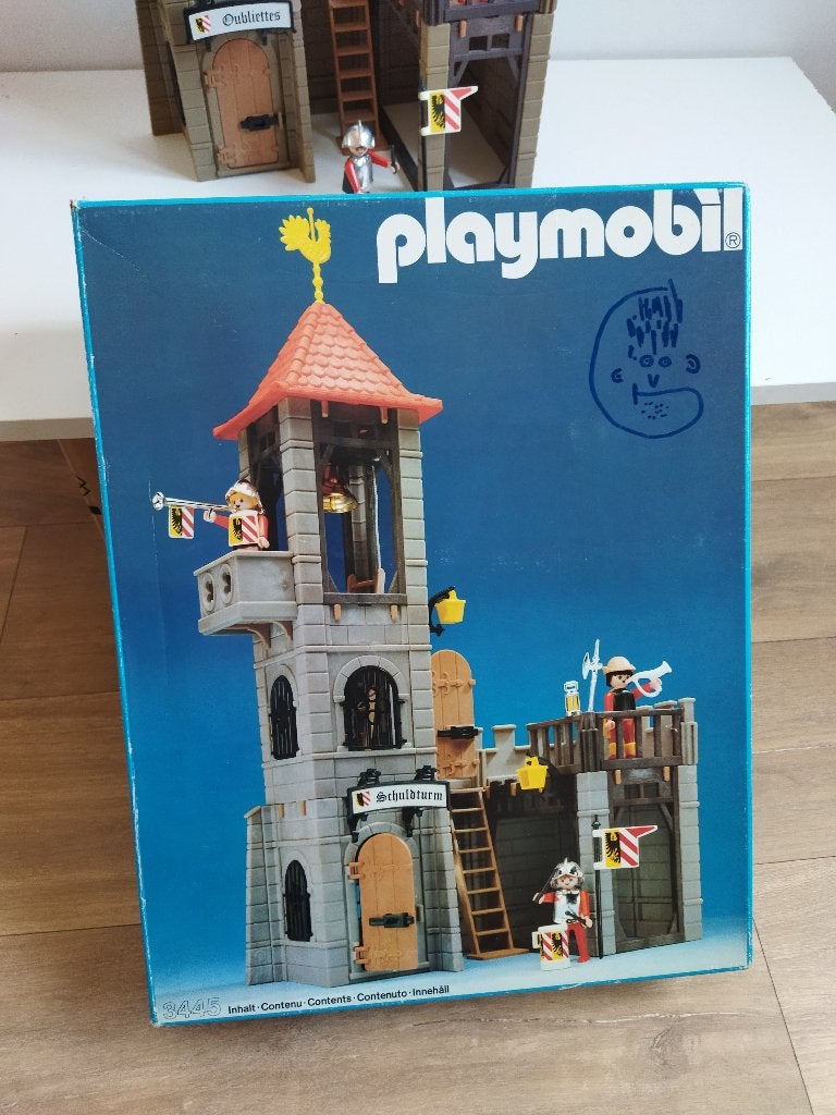 3445 Kasteel toren Ridders jaren 80 - 90, Ophalen of Verzenden, Gebruikt, Complete set