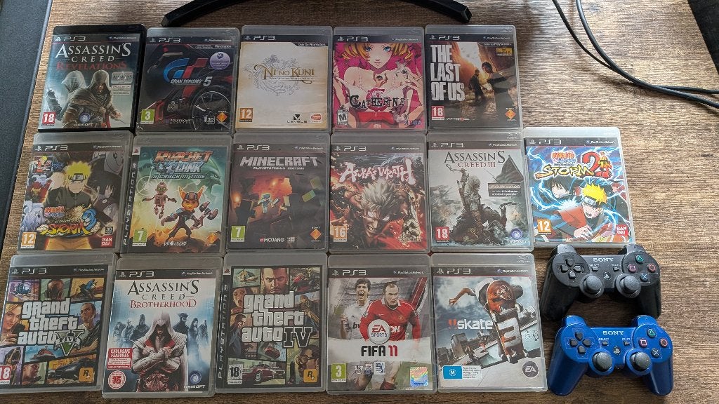 PlayStation 3 (Fat) + bundel complete games, Spelcomputers en Games, Spelcomputers | Sony PlayStation 3, Gebruikt, Phat, 80 GB