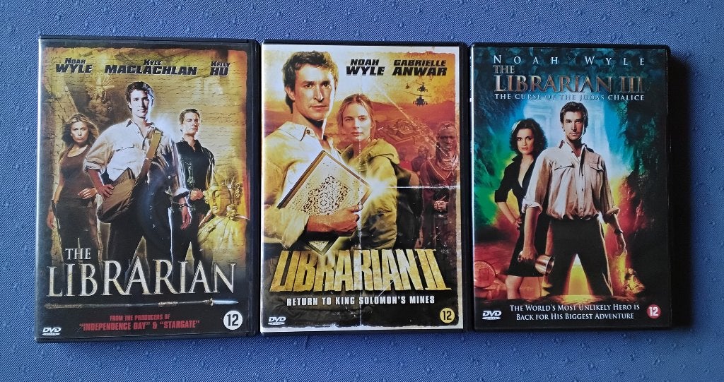 DVD the Librarian trilogy 1-3 complete serie, Vanaf 12 jaar, Ophalen, Zo goed als nieuw
