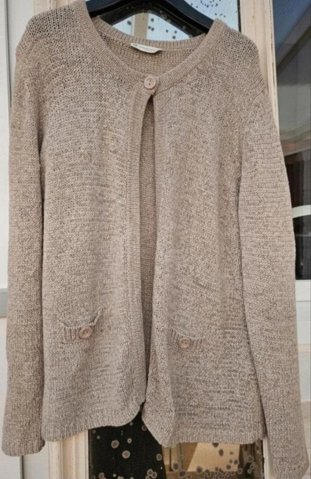 Truitje met vestje Christa Probst., Verzenden, Zo goed als nieuw, Maat 42/44 (L), Beige