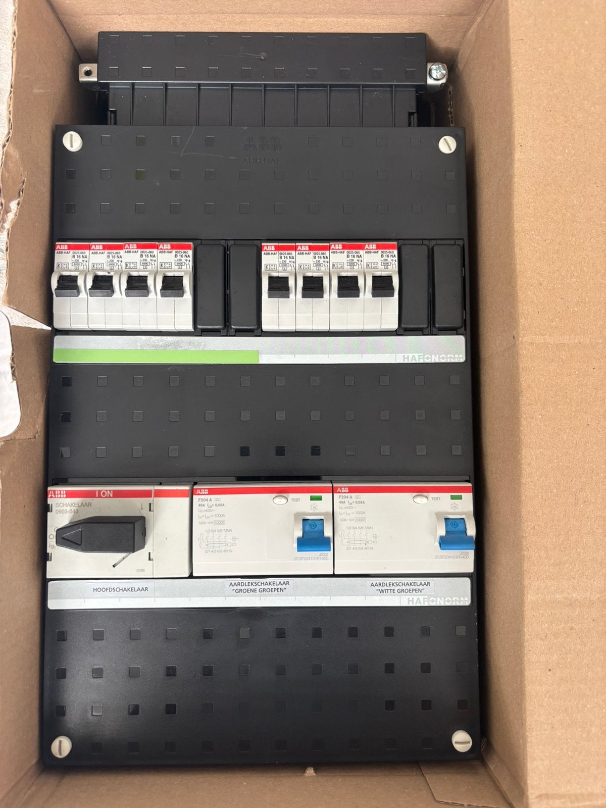 Abb 3 Fase Groepenkast. 8/10 groepen., Ophalen of Verzenden, Zo goed als nieuw, ABB, Groepenkast