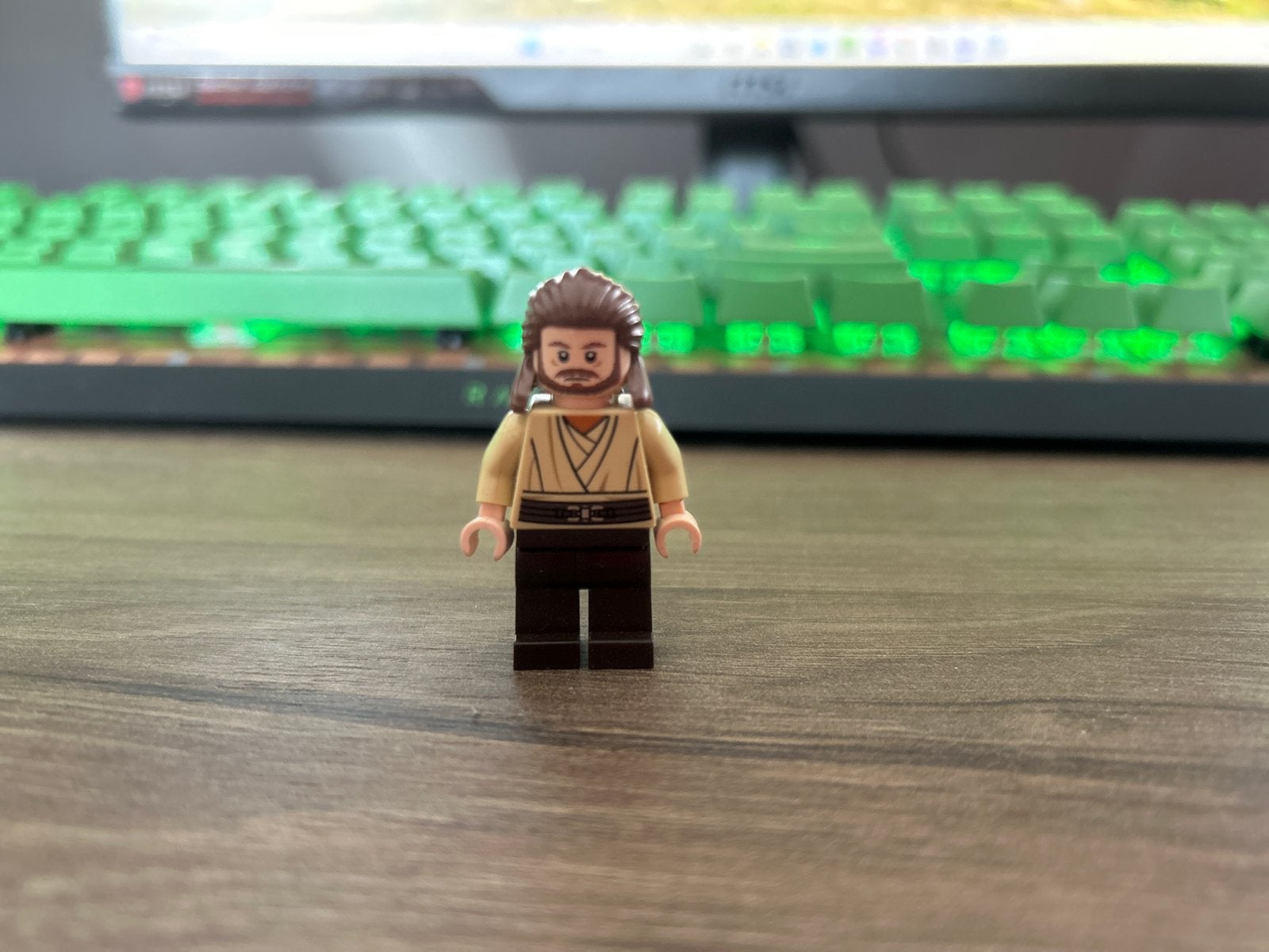 Lego Star Wars Qui-Gon Jinn Minifiguur (sw0322), Ophalen of Verzenden, Zo goed als nieuw
