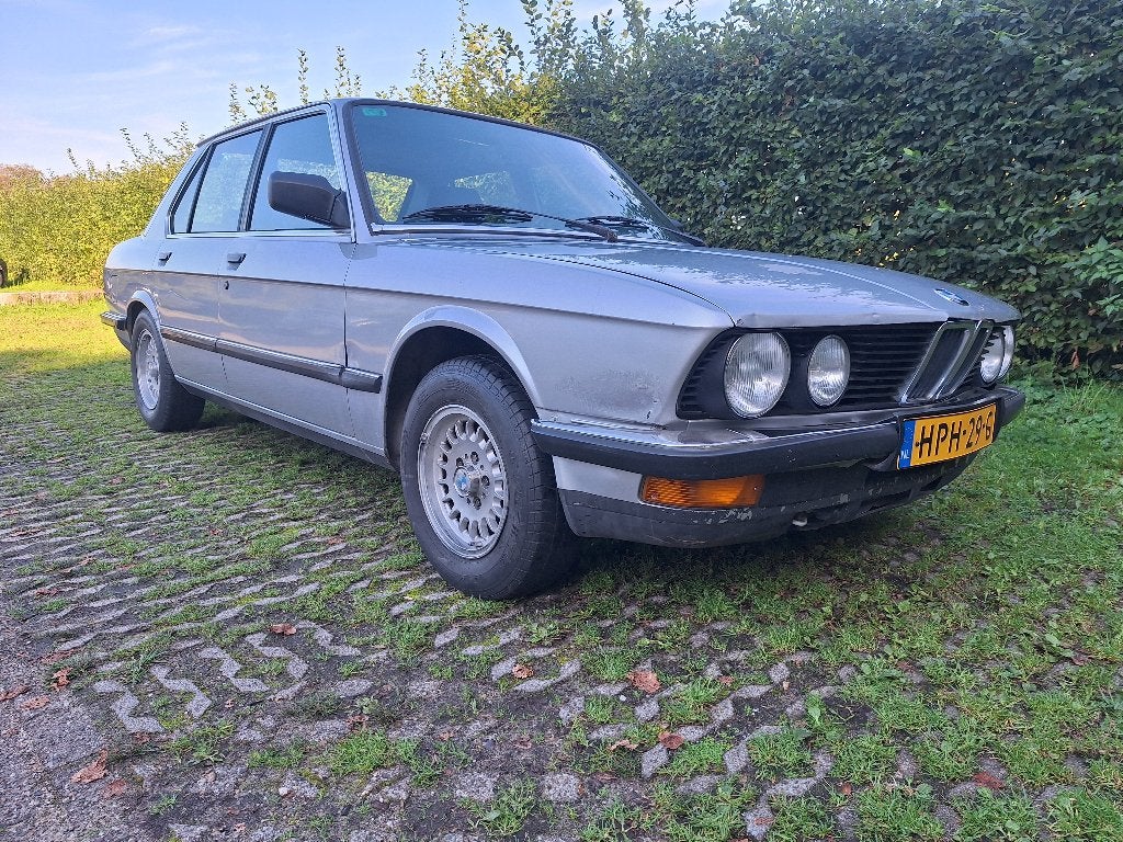 BMW 524TD E28 1985, Polaris silber, handgeschakeld, Auto's, Stof, 1200 kg, Overige kleuren, 115 pk
