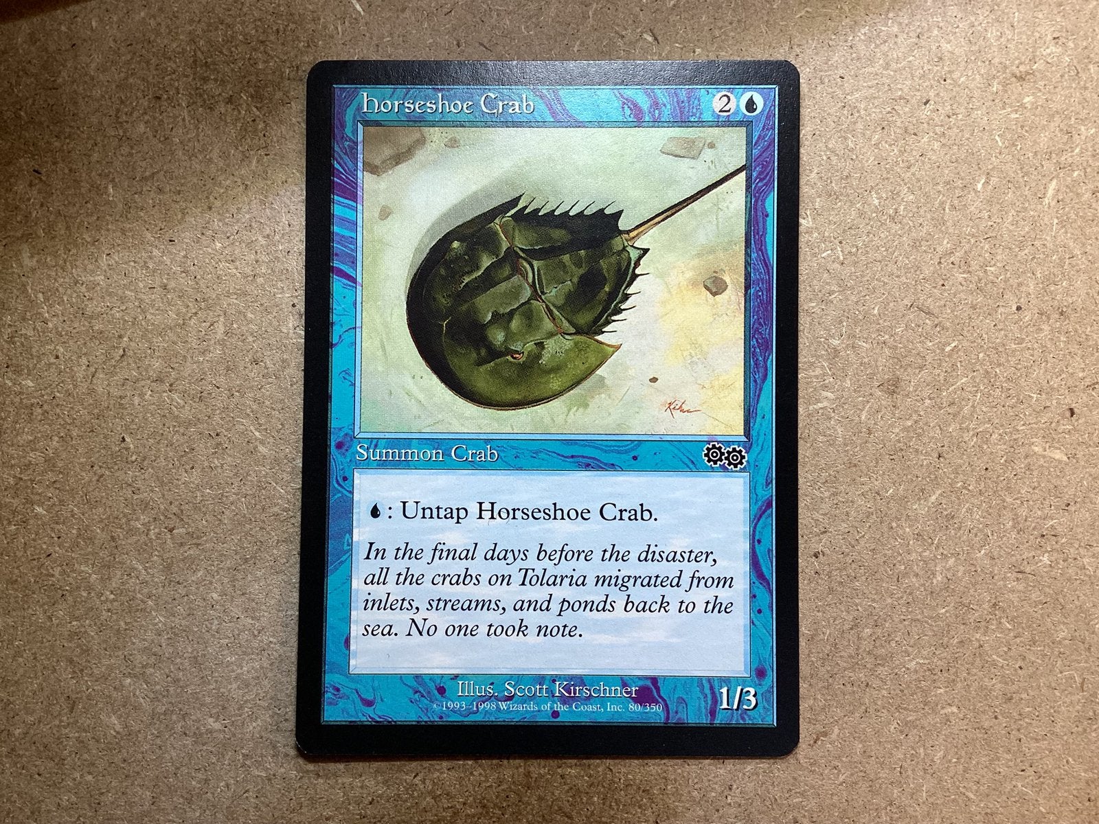 1x Horseshoe Crab [080/350] (Excellent), Ophalen of Verzenden, Zo goed als nieuw, Losse kaart