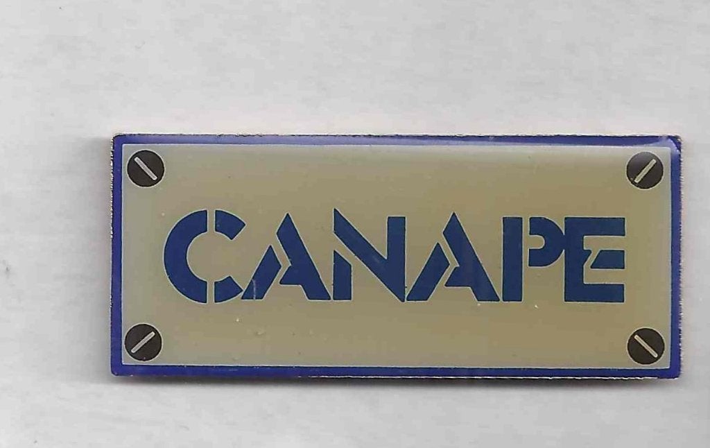 Vintage CANAPE speldje/pin, Ophalen of Verzenden, Gebruikt, Overige onderwerpen, Speldje of Pin