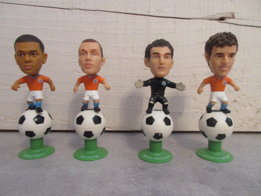 4 voetbalfiguurtjes EK 2008, uitgave Super de Boer, Verzamelen, Ophalen of Verzenden, Zo goed als nieuw