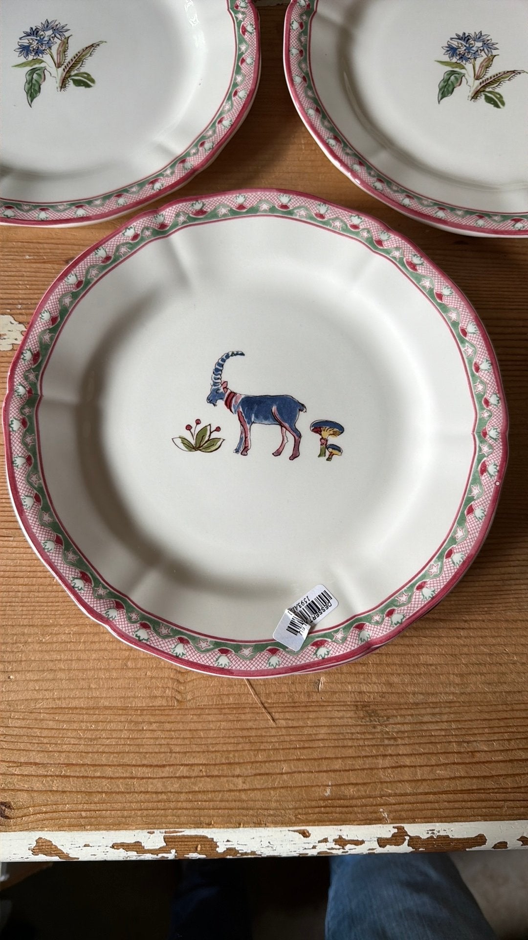 Gien JARDIN IMAGINAIRE, Huis en Inrichting, Keuken | Servies, Ophalen of Verzenden, Zo goed als nieuw, Bord(en), Overige stijlen