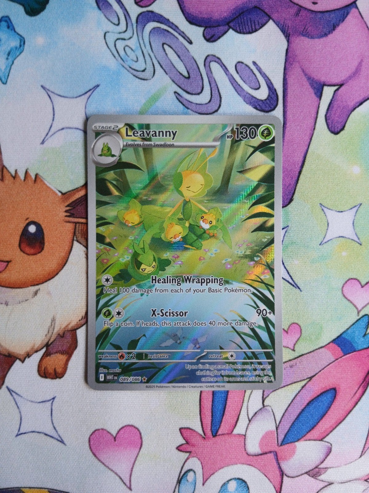 Leavanny #089 Pokémon Scarlet & Violet White Flare, Verzenden, Nieuw, Losse kaart, Foil