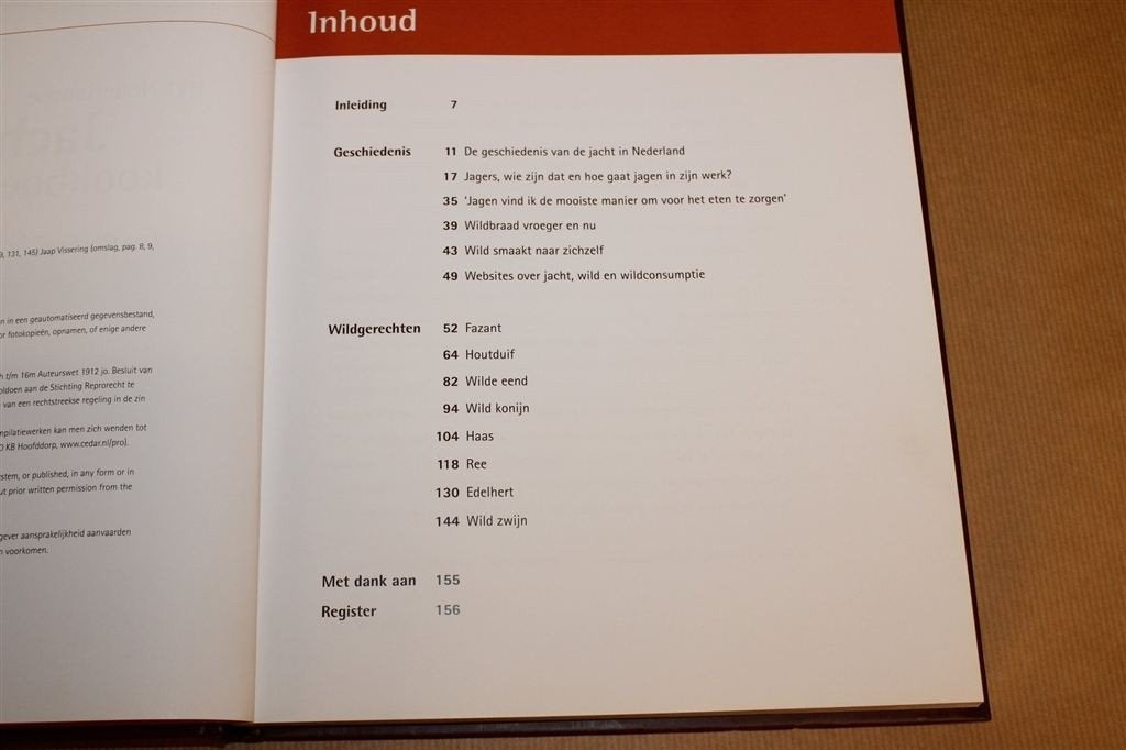 Het Nederlandse Jachtwildkookboek — Jaap Vissering, Ophalen of Verzenden, Zo goed als nieuw, Nederland en België