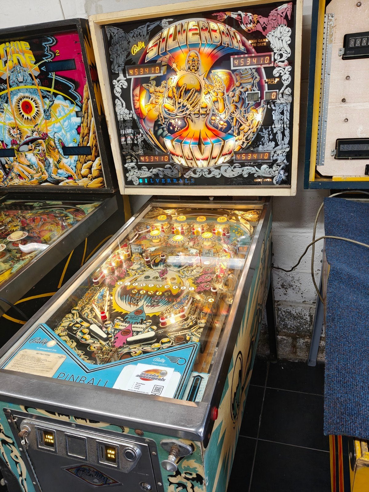 Flipperkast Silverball Mania, Verzamelen, Automaten | Flipperkasten, Ophalen, Gebruikt, Elektronisch, Bally
