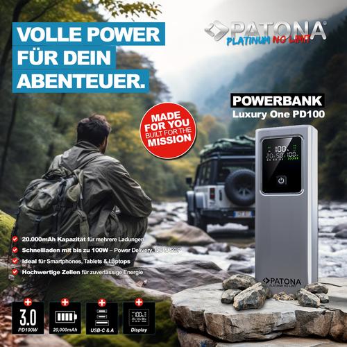 Platinum Powerbank Luxury 20.000mAh 2xUSB-C PD3.0 1xUSB-A, Verzenden, Nieuw