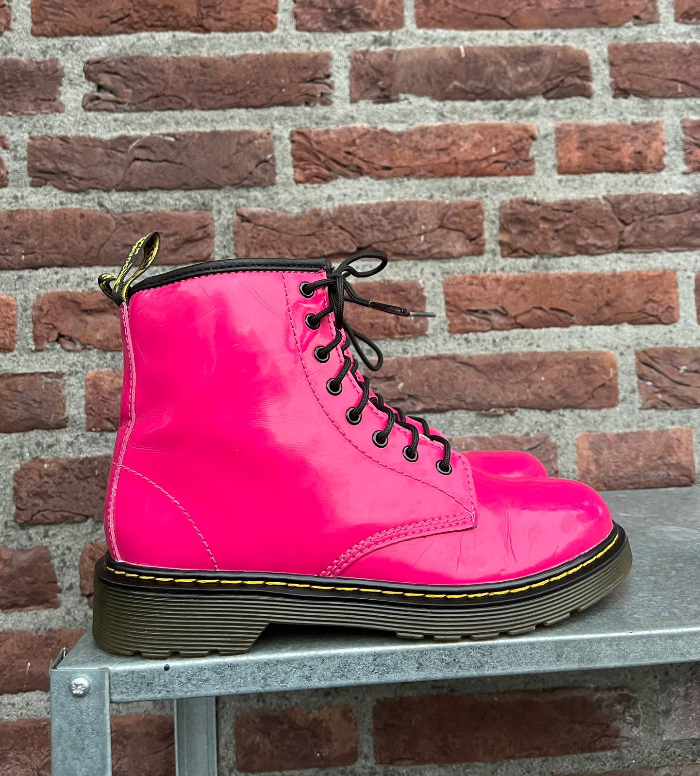 Dr. Martens 1460 J Patent pink maat 36, Dr. Martens, Gebruikt, -, Meisje