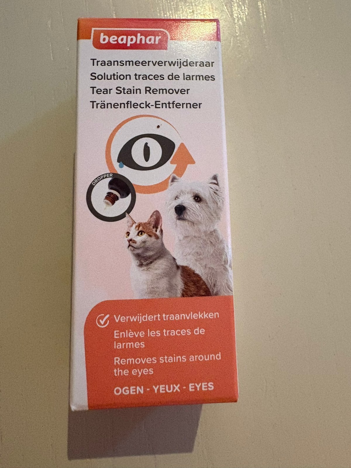 Honden of katten traansmeerverwijderaar 50 ml, Ophalen, Zo goed als nieuw